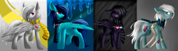 Size: 4574x1311 | Tagged: safe, artist:mediasmile666, imported from derpibooru, oc, oc only, pegasus, pony, male, stallion