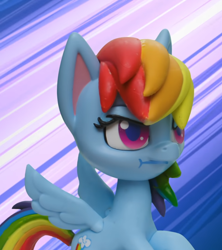 Size: 958x1079 | Tagged: safe, imported from derpibooru, screencap, rainbow dash, pegasus, pony, my little pony: pony life, my little pony: stop motion short, pillow fight (short), g4.5, pony life, solo, stop motion