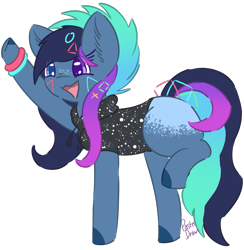 Size: 1775x1815 | Tagged: safe, artist:pasteldraws, imported from derpibooru, earth pony, pony, heterochromia, redesign, simple background, solo, transparent background