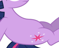 Size: 2662x2169 | Tagged: safe, artist:mamandil, edit, imported from derpibooru, vector edit, twilight sparkle, pony, unicorn, too many pinkie pies, belly, cropped, high res, pictures of bellies, simple background, sitting, solo, transparent background, unicorn twilight, vector