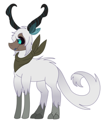 Size: 1280x1532 | Tagged: safe, artist:princess-kitsune-tsu, artist:venomous-cookietwt, imported from derpibooru, oc, oc only, hybrid, offspring, parent:storm king, parent:the great seedling, simple background, solo, transparent background