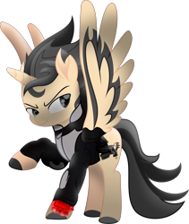 Size: 6902x8184 | Tagged: safe, artist:lincolnbrewsterfan, derpibooru exclusive, imported from derpibooru, oc, oc:blink romance, oc:blinker, alicorn, pony, fallout equestria, my little pony: the movie, .svg available, absurd resolution, alicorn oc, alternate universe, belt, clothes, coat markings, confidence, confident, determined, determined face, determined look, determined smile, eye, flourish, glow, glowing, gun, handgun, horn, inkscape, jacket, latex, male, mane, mod, movie accurate, neck line, persona, pipbuck, pipbuck 3000, pipbuck rose 3000, pistol, ponified, ponified music artist, ponysona, red, relentless sorrow (psalm's handgun), revolver, socks (coat markings), spread wings, stallion, stallion oc, stripes, svg, tail, utility belt, vector, weapon, wings, zipper