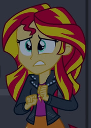 Size: 393x550 | Tagged: safe, imported from derpibooru, screencap, sunset shimmer, equestria girls, rainbow rocks, cropped, female, solo