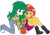 Size: 1024x717 | Tagged: safe, artist:emeraldblast63, imported from derpibooru, sunset shimmer, wallflower blush, equestria girls, equestria girls series, forgotten friendship, clothes, converse, duo, earth day, flower, shoes, simple background, sneakers, sunflower, transparent background
