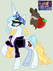 Size: 1120x1508 | Tagged: safe, artist:princess-kitsune-tsu, artist:venomtwt-artistowo, imported from derpibooru, big macintosh, princess luna, oc, spoiler:comic09, base used, clothes, female, horn, jacket, long horn, lunamac, male, mare, offspring, parent:big macintosh, parent:princess luna, parents:lunamac, shipping, straight