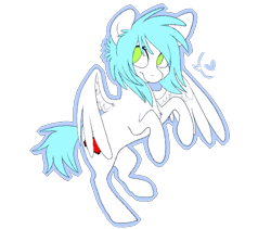 Size: 566x477 | Tagged: safe, artist:paddedpaws, oc, oc only, pegasus, pony, female, heart, mare, simple background, solo, solo female, spread wings, transparent background, wings