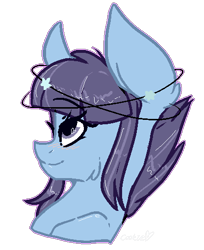 Size: 416x511 | Tagged: safe, artist:cookietasticx3, imported from derpibooru, oc, oc only, earth pony, pony, bust, earth pony oc, eyelashes, simple background, smiling, solo, transparent background