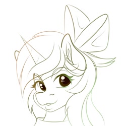 Size: 680x680 | Tagged: safe, artist:ellynet2, imported from derpibooru, oc, oc only, oc:epsi, oc:epsi pep power, alicorn, pony, bow, ethanepsc4, female, hair bow, icon, mare, sketch