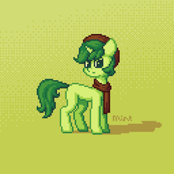 Size: 512x512 | Tagged: safe, artist:mintart, imported from derpibooru, oc, oc only, pony, unicorn, male, pixel art, simple background, solo, stallion