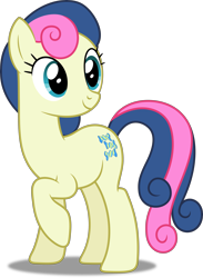 Size: 3665x5000 | Tagged: safe, artist:dashiesparkle, imported from derpibooru, bon bon, sweetie drops, earth pony, pony, .svg available, background pony, female, mare, raised hoof, simple background, solo, transparent background, vector