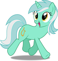 Size: 4795x5000 | Tagged: safe, artist:dashiesparkle, imported from derpibooru, lyra heartstrings, pony, unicorn, .svg available, background pony, female, mare, open mouth, simple background, solo, transparent background, trotting, vector