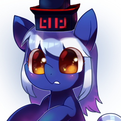 Size: 500x500 | Tagged: safe, artist:sukeyfour, imported from derpibooru, pony, crossover, female, hat, kamishirasawa keine, mare, ponified, solo, touhou