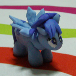 Size: 600x600 | Tagged: safe, artist:derpyhoovesthepegasus, imported from derpibooru, fairy, fairy pony, original species, pony, cirno, clay, derp, female, irl, mare, photo, ponified, solo, touhou