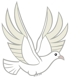 Size: 4250x4735 | Tagged: safe, artist:andoanimalia, imported from derpibooru, bird, dove, the last problem, animal, flying, simple background, solo, spread wings, transparent background, vector, wings