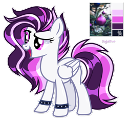 Size: 1608x1508 | Tagged: safe, artist:skyfallfrost, imported from derpibooru, oc, oc only, pegasus, pony, female, mare, reference sheet, simple background, solo, spiked wristband, transparent background, wristband