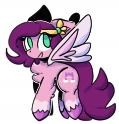 Size: 1738x1808 | Tagged: safe, artist:sakura0824, imported from derpibooru, pipp petals, pegasus, pony, crown, cutie mark, g5, jewelry, regalia, smiling, solo