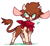 Size: 1347x1245 | Tagged: safe, artist:hoshmyposhes, imported from derpibooru, arizona cow, cow, them's fightin' herds, arizona (tfh), arizona cow is not amused, arizona is not amused, bandana, big ears, bust, cloven hooves, community related, cute, frown, furrowed brow, horns, looking sideways, shrunken pupils, simple background, solo, white background