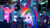 Size: 3410x1920 | Tagged: safe, imported from derpibooru, screencap, rainbow dash, scribble dee, eqg summertime shorts, equestria girls, raise this roof, background human, clothes, cutie mark, cutie mark on clothes, dress, fall formal outfits, female, fingerless gloves, gloves, high res, pointing, raised eyebrow, sleeveless, smiling, solo focus