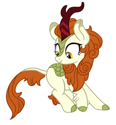 Size: 2340x2531 | Tagged: safe, artist:third uncle, artist:three uncle, imported from derpibooru, autumn blaze, kirin, sounds of silence, awwtumn blaze, cute, female, high res, mare, pose, simple background, smiling, solo, transparent background, vector