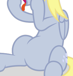 Size: 2379x2467 | Tagged: safe, artist:capt-nemo, edit, imported from derpibooru, vector edit, derpy hooves, pegasus, pony, cropped, high res, pictures of bellies, simple background, sitting, solo, tongue out, transparent background, vector