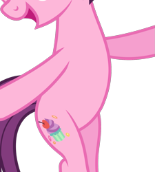 Size: 831x925 | Tagged: safe, artist:camo-pony, edit, imported from derpibooru, vector edit, sugar belle, earth pony, pony, belly, bipedal, cropped, open mouth, pictures of bellies, simple background, solo, transparent background, vector