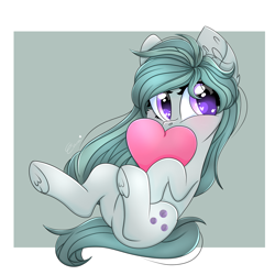 Size: 2000x2000 | Tagged: safe, artist:splashofsweet, imported from derpibooru, marble pie, earth pony, pony, blushing, cheek fluff, colored pupils, cute, ear fluff, heart, heart eyes, high res, looking at you, marblebetes, solo, underhoof, wingding eyes