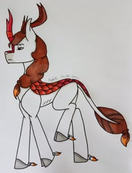 Size: 2525x3305 | Tagged: safe, artist:agdapl, imported from derpibooru, kirin, crossover, high res, kirin-ified, male, scout, signature, solo, species swap, team fortress 2, traditional art