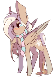 Size: 2079x2980 | Tagged: safe, artist:cookietasticx3, imported from derpibooru, oc, oc only, oc:winter star, pegasus, pony, blushing, clothes, female, high res, mare, pegasus oc, scarf, simple background, solo, transparent background, wings