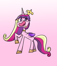 Size: 2600x3000 | Tagged: safe, artist:captdraws, imported from derpibooru, princess cadance, pony, cubism, cute, cutedance, high res, modern art, solo