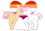 Size: 1280x896 | Tagged: safe, artist:katelynleeann42, imported from derpibooru, oc, oc only, oc:careless whisper, oc:morning dewdrop, earth pony, pegasus, pony, boop, female, lesbian, lesbian pride flag, mare, noseboop, pride, pride flag