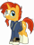 Size: 4545x6000 | Tagged: safe, artist:chainchomp2, artist:chainchomp2 edit, artist:chainchomp2 edits, artist:ponygamer2020, edit, edited screencap, imported from derpibooru, screencap, sunburst, pony, unicorn, fallout equestria, the crystalling, absurd resolution, clothes, coat markings, fallout, glasses, high res, jumpsuit, looking at you, male, not a vector, pipboy, simple background, socks (coat markings), solo, stallion, sunburst's glasses, transparent background, vault suit, vector