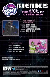 Size: 994x1528 | Tagged: safe, artist:caseycoller, artist:jack lawrence, idw, imported from derpibooru, king sombra, unicorn, spoiler:comic, arcee, autobot, crossover, greenlight, male, the magic of cybertron, transformers