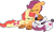 Size: 1614x974 | Tagged: safe, artist:rickysocks, imported from derpibooru, apple bloom, scootaloo, sweetie belle, pony, alternate design, base used, cuddle puddle, cuddling, cutie mark crusaders, eyes closed, older, pony pile, simple background, transparent background, trio