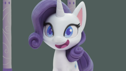 Size: 1920x1080 | Tagged: safe, imported from derpibooru, screencap, rarity, pony, my little pony: stop motion short, rarity's paintful pony portrait, solo, stop motion