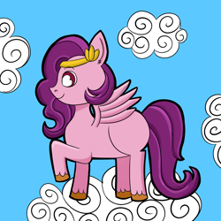 Size: 1000x1000 | Tagged: safe, artist:peachi_tea, imported from derpibooru, pipp petals, pony, adorapipp, cute, g5