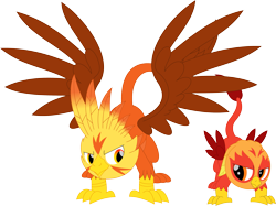 Size: 3577x2673 | Tagged: safe, artist:porygon2z, imported from derpibooru, oc, oc only, oc:blaze, oc:heatwave, griffon, brothers, duo, duo male, high res, male, siblings, simple background, transparent background