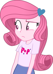 Size: 1003x1415 | Tagged: safe, artist:muhammad yunus, artist:tanahgrogot, imported from derpibooru, oc, oc only, oc:annisa trihapsari, equestria girls, base used, clothes, equestria girls-ified, female, heart, not pinkie pie, not rarity, pink body, pink hair, simple background, solo, transparent background, vector, wide eyes