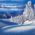 Size: 2000x2000 | Tagged: safe, artist:arofire, imported from derpibooru, album cover, high res, mountain, no pony, ponies at christmas, ponies at dawn, scenery, sky, snow, tree