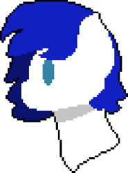 Size: 300x405 | Tagged: safe, artist:switcharoo, imported from derpibooru, oc, oc only, oc:switcharoo, pony, bust, pixel art, simple background, solo, white background