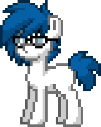 Size: 300x375 | Tagged: safe, artist:switcharoo, imported from derpibooru, oc, oc only, oc:switcharoo, earth pony, pony, pony town, earth pony oc, glasses, simple background, solo, transparent background