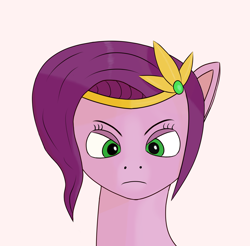 Size: 2280x2244 | Tagged: safe, artist:drakang, imported from derpibooru, pipp petals, pegasus, pony, bust, female, g5, high res, portrait, solo, unhappy
