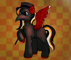 Size: 1131x951 | Tagged: safe, artist:poofindi, imported from derpibooru, oc, oc only, oc:margon, pegasus, pony, plague doctor, plague doctor mask, simple background