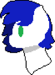 Size: 300x405 | Tagged: safe, artist:switcharoo, imported from derpibooru, oc, oc only, oc:switcharoo, pony, bust, pixel art, simple background, solo, white background