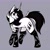 Size: 2048x2048 | Tagged: safe, artist:lunathemoongod, imported from derpibooru, oc, oc only, pony, unicorn, black and white, clothes, collar, forked tongue, grayscale, high res, makeup, monochrome, piercing, simple background, sketch, socks, solo, tattoo, torn clothes, torn ear, torn socks