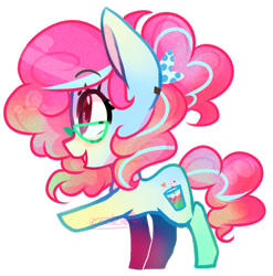 Size: 2435x2462 | Tagged: safe, artist:cookietasticx3, imported from derpibooru, oc, oc only, earth pony, pony, earth pony oc, eyelashes, female, filly, glasses, high res, open mouth, raised hoof, simple background, smiling, solo, transparent background