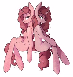 Size: 3493x3648 | Tagged: safe, artist:cookietasticx3, imported from derpibooru, oc, oc only, anthro, pony, unguligrade anthro, unicorn, arm hooves, female, high res, horn, mare, simple background, sitting, unicorn oc, white background