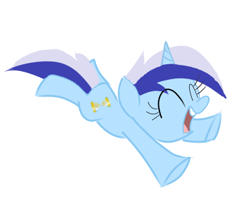 Size: 370x321 | Tagged: safe, artist:dental_crumbs, imported from derpibooru, minuette, pony, unicorn, cute, female, filly, filly minuette, laughing, solo