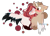 Size: 2887x2077 | Tagged: safe, artist:mediasmile666, imported from derpibooru, oc, oc only, pegasus, pony, abstract background, blushing, bust, duo, eyes closed, female, high res, kissing, male, mare, spread wings, stallion, two toned wings, wings