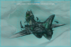 Size: 1500x1000 | Tagged: safe, artist:andromailus, oc, oc only, original species, plane pony, pony, dialogue, flying, looking at you, looking back, looking back at you, offscreen character, plane, pov, rain, solo