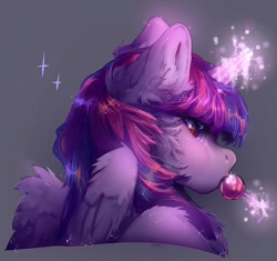 Size: 1035x974 | Tagged: safe, artist:grach_449, artist:just_gray-x, imported from derpibooru, twilight sparkle, alicorn, pony, candy, chest fluff, ear fluff, female, food, levitation, lollipop, magic, mare, solo, sparkles, sucker, telekinesis, twilight sparkle (alicorn)